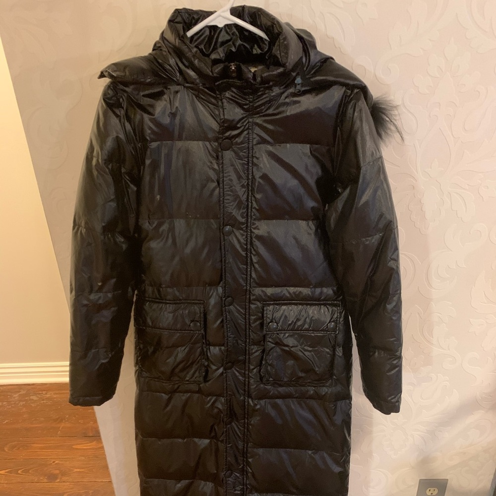 MONAJOS PUFFY COAT - black, fuzzy, so warm!